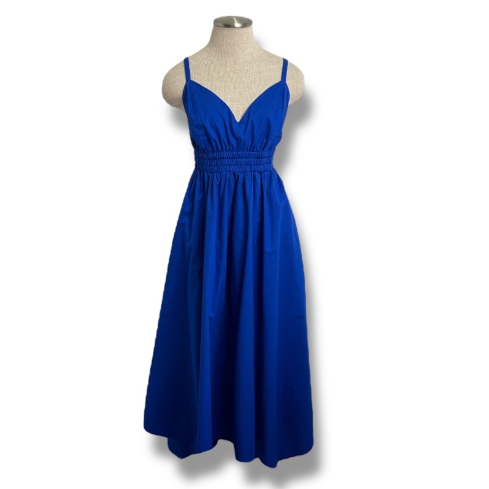 Old Navy Women's Waist Defined Sleeveless Smocked Maxi Dress Cobalt Blue Size  M